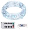 Image de Guirlande Lumineuse avec 300 LED Décorative Décoration de Noël Décoration de Vacances Jardin Patio Arrière-cour Extérieur Blanc Froid 20 m