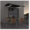 Image de Luifel handmatig uittrekbaar met LED 300x250 cm antracietkleur3068864