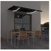 Image de Luifel handmatig uittrekbaar met LED 350x250 cm antracietkleur3068884