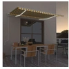 Image de Luifel automatisch met LED en windsensor 450x300 cm geel en wit3068933