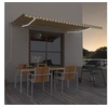 Image de Luifel handmatig uittrekbaar met LED 500x300 cm geel en wit3068943