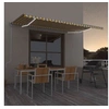 Image de Luifel automatisch met LED en windsensor 500x300 cm geel en wit3068953