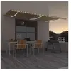 Image de Luifel automatisch met LED en windsensor 600x300 cm geel en wit3068973