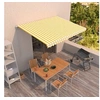 Image de Luifel handmatig uittrekbaar 400x350 cm geel en wit3068978