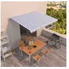Image de Luifel automatisch uittrekbaar 400x350 cm blauw en wit3068986