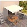 Image de Luifel handmatig uittrekbaar 450x350 cm cràmekleurig3068997