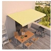 Image de Luifel handmatig uittrekbaar 500x350 cm geel en wit3069018