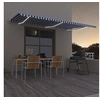 Image de Luifel automatisch met LED en windsensor 600x350 cm blauw wit3069051
