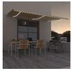 Image de Luifel automatisch met LED en windsensor 600x350 cm geel en wit3069053