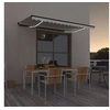 Image de Luifel handmatig uittrekbaar met LED 450x300 cm cràmekleurig3069122