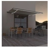 Image de Luifel handmatig uittrekbaar met LED 500x300 cm cràmekleurig3069142