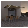 Image de Luifel automatisch met LED en windsensor 500x300 cm geel en wit3069153
