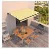 Image de Luifel handmatig uittrekbaar 400x350 cm geel en wit3069178