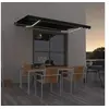 Image de Luifel handmatig uittrekbaar met LED 400x350 cm antracietkleur3069184