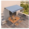 Image de Luifel automatisch uittrekbaar 450x350 cm blauw en wit3069206