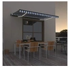 Image de Luifel automatisch met LED en windsensor 450x350 cm blauw wit3069211