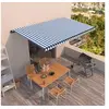 Image de Luifel automatisch uittrekbaar 500x350 cm blauw en wit3069226