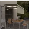Image de Auvent automatique store capteur de vent LED 3,5x2,5 m Crème
