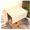Image de Auvent Automatique Rétractable avec Store Banne Pliable Jardin Balcon Terrasse Extérieur Protection contre Rayons UV 4x3 m Crème