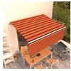 Image de Luifel automatisch uittrekbaar rolgordijn 4,5x3 m oranje bruin 3069330
