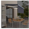Image de Luifel handmatig uittrekbaar rolgordijn LED 3x2,5 m blauw wit3069381