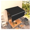 Image de Auvent Rétractable Manuel avec Store Banne Pliable Jardin Balcon Terrasse Extérieur Protection contre Rayons UV 3,5x2,5 m Anthracite