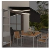 Image de Luifel handmatig uittrekbaar rolgordijn LED 3,5x2,5 m antraciet3069404
