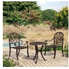 Image de 3-delige Bistroset gietaluminium bronskleurig3070565