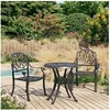 Image de 3-delige Bistroset gietaluminium zwart3070572