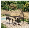 Image de Ensemble de bistro, 3 pcs, Aluminium coulé Bronze