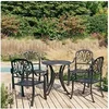 Image de 5-delige Bistroset gietaluminium zwart3070599