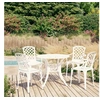 Image de Ensemble de bistro 5 pcs Aluminium coulé Blanc