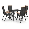 Image de Ensemble de Salle à Manger de Jardin 5 pcs Mobilier de Patio Table et Chaises de Repas d'Extérieur Meubles de 3070625