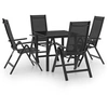 Image de Ensemble de Salle à Manger de Jardin 5 pcs Mobilier à Dîner de Terrasse Table et Chaises Salon de Jardin Patio 3070633