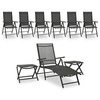 Image de Salon de jardin aluminium 7 personnes 9 pieces