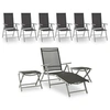 Image de Salon de jardin metal 7 personnes 9 pieces