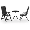 Image de Mobilier de Bistro 3 pcs Salon de Jardin Ensemble de Meubles de Terrasse Mobilier d'Extérieur Table et Chaises de 3070655