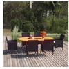Image de Ensemble de Salle à Manger de Jardin 7 pcs Mobilier à Dîner de Terrasse Table et Chaises de Repas de Patio Extérieur 3070751