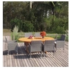 Image de Ensemble de Salle à Manger de Jardin 7 pcs Mobilier à Dîner de Terrasse Table et Chaises de Repas de Patio Extérieur 3070752