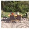 Image de Ensemble de Salle à Manger de Jardin 7 pcs Table et Chaises de Repas de Terrasse Mobilier à Dîner de Patio Extérieur 3070758