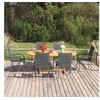 Image de Ensemble de Salle à Manger de Jardin 7 pcs Table et Chaises de Repas de Terrasse Mobilier à Dîner de Patio Extérieur 3070759