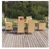 Image de Ensemble de Salle à Manger de Jardin 7 pcs Table et Chaises de Repas de Terrasse Mobilier à Dîner de Patio Extérieur 3070771