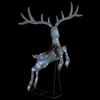 Image de Renne volant de décoration de Noël 120 LED Argenté Blanc froid