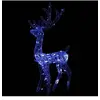 Image de Renne de décoration de Noël Acrylique 140 LED bleues 128 cm