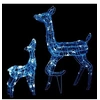 Image de Famille de rennes de décoration Acrylique 160 LED bleues