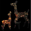 Image de Famille de rennes de décoration Acrylique 160 LED colorées