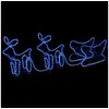 Image de Décoration de Noël d'extérieur Renne et traîneau 576 LED