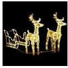 Image de Décoration de Noël Rennes et traîneau 160 LED 130 cm Acrylique