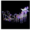 Image de Décoration de Noël Rennes et traîneau 160 LED 130 cm Acrylique