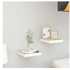Image de Etagères murales 2 pcs Chêne et blanc 23x23,5x3,8 cm MDF